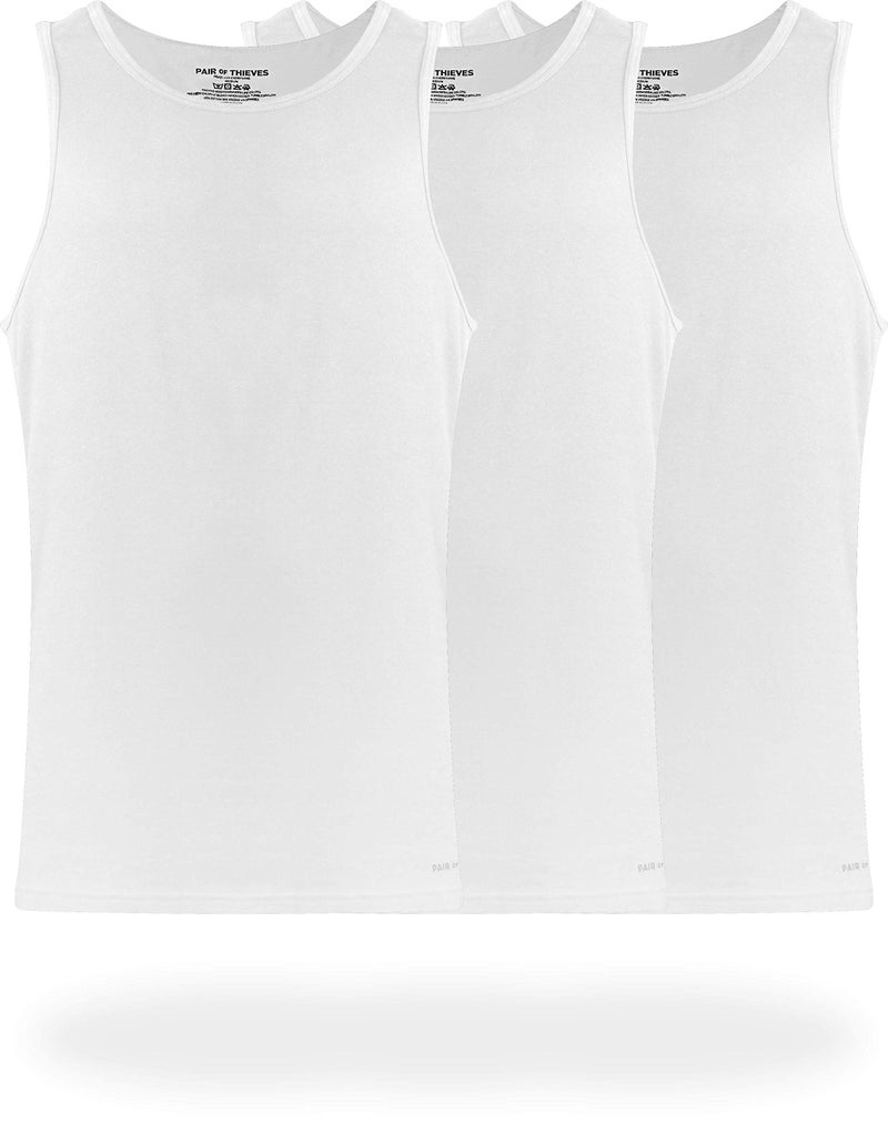Pair of Thieves Men's 3 Pack Super Soft Tank Top, White, XX-Large - Image 1